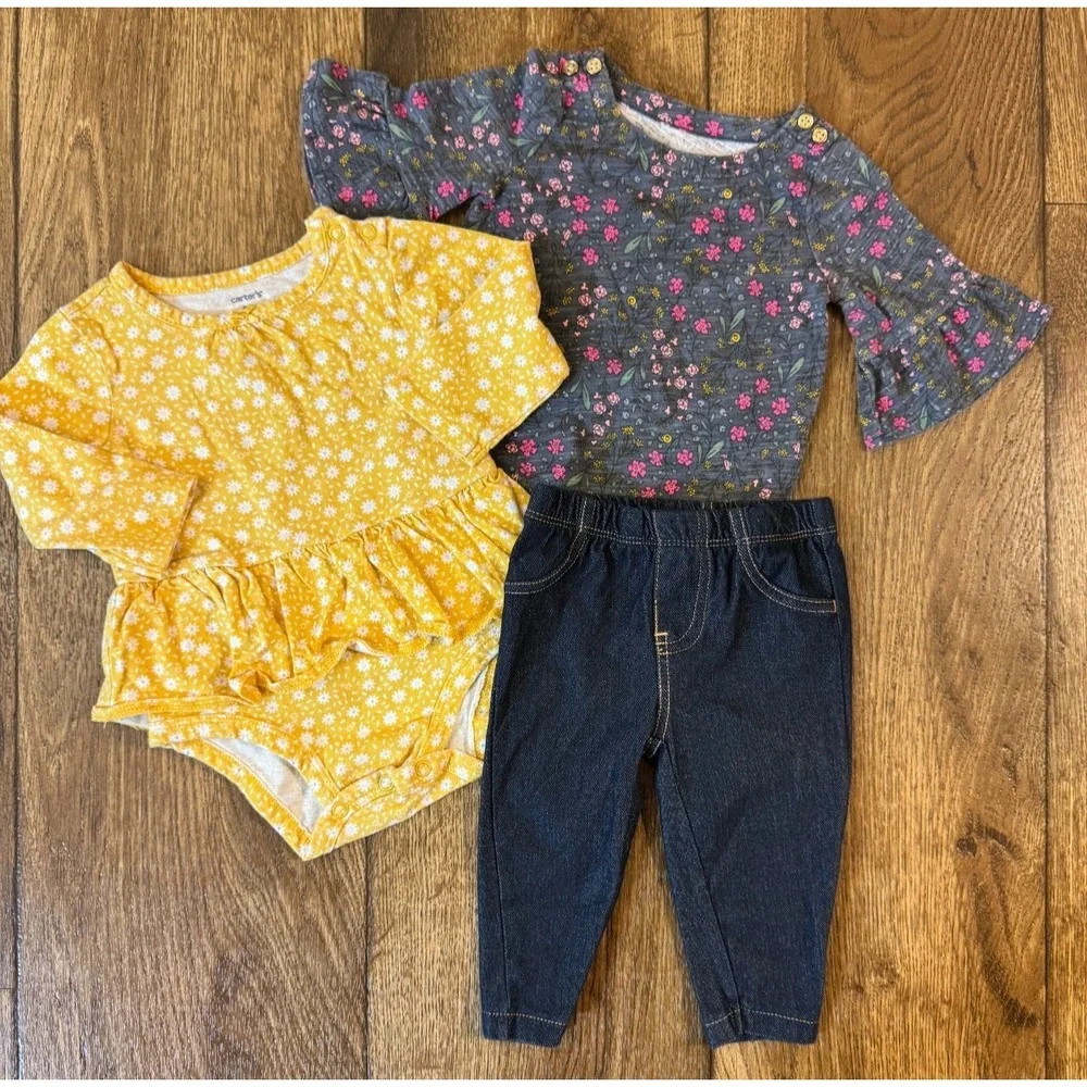 Baby Girl Outfits 6 Months Pants Shirts Bodysuits Mix Match Lot Winter‎ Clothes